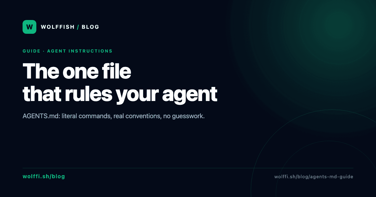 AGENTS.md: The One File That Rules Your AI Agent