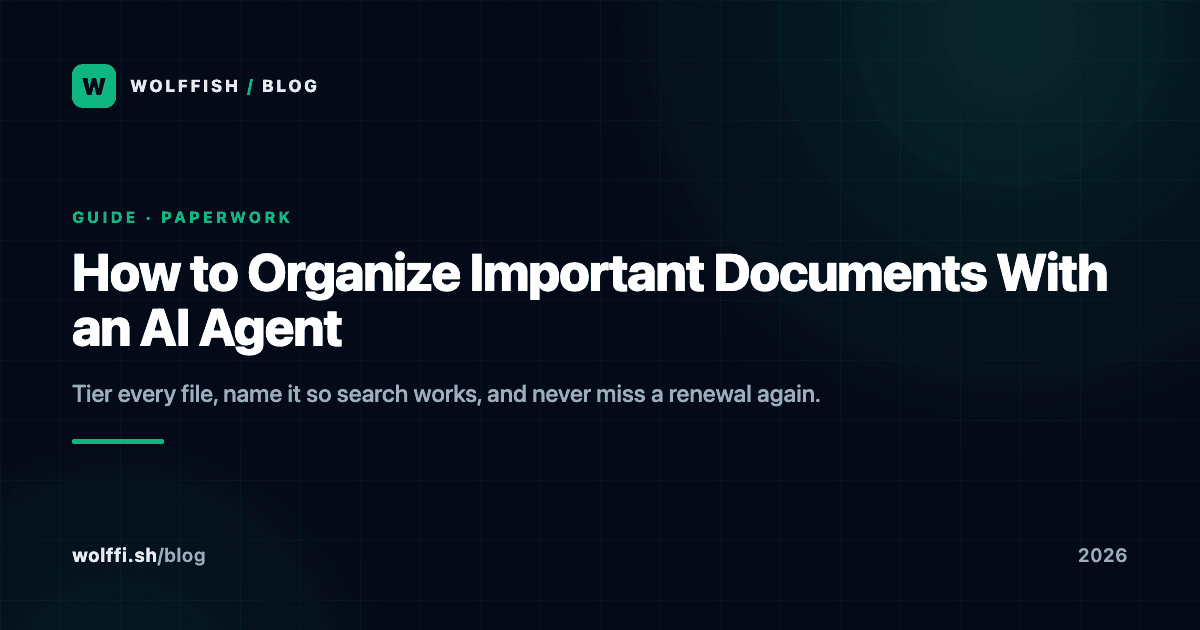 How to Organize Important Documents With an AI Agent
