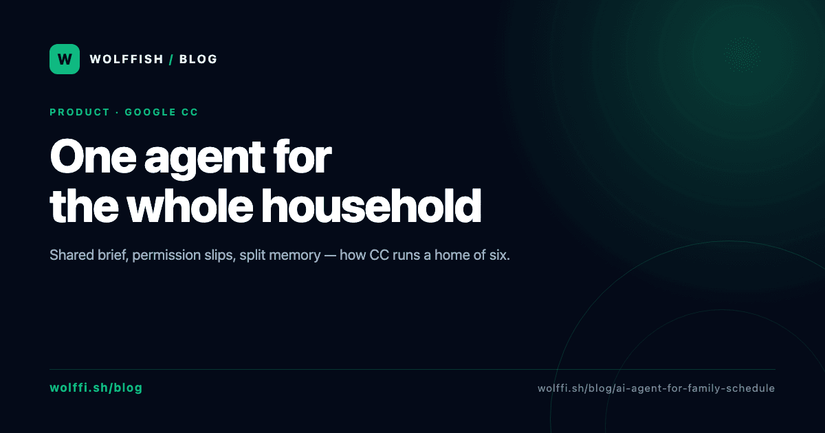 AI Agent for Family Schedule: Google's CC Explained