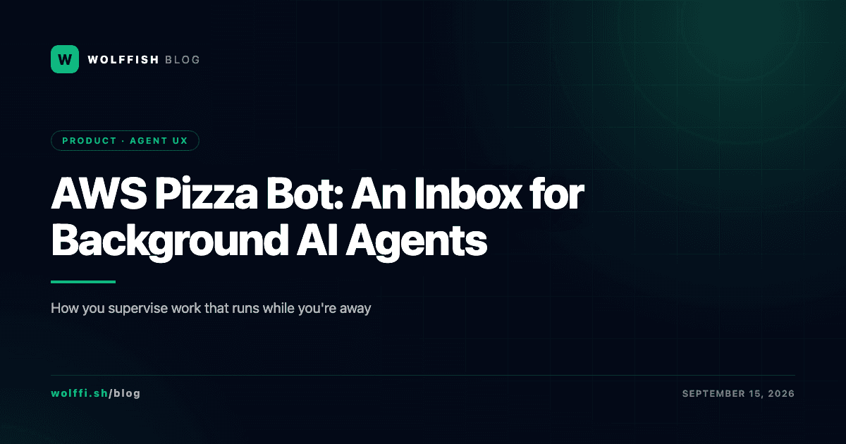 AWS Pizza Bot: An Inbox for Background AI Agents