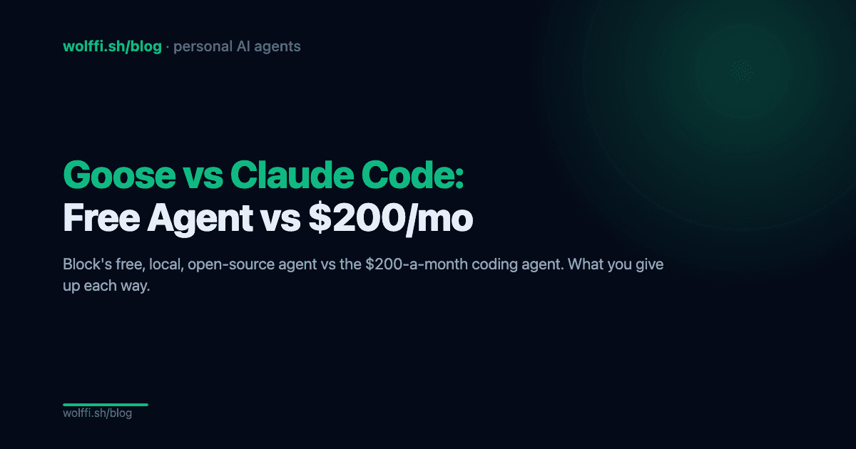 Goose vs Claude Code: Can Free Beat $200 a Month?