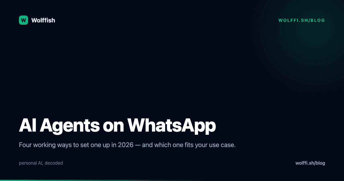 How to Set Up an AI Agent on WhatsApp (2026 Guide)