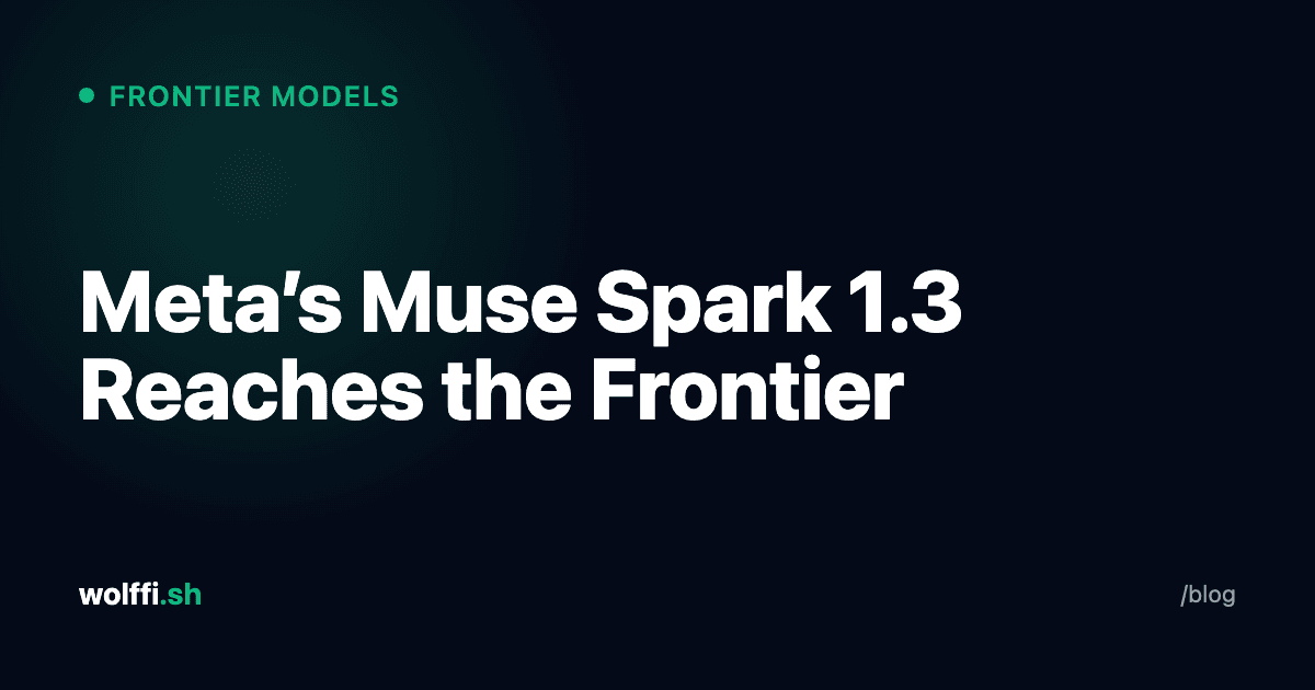 Meta's Muse Spark 1.3 Reaches the Frontier — What It Means
