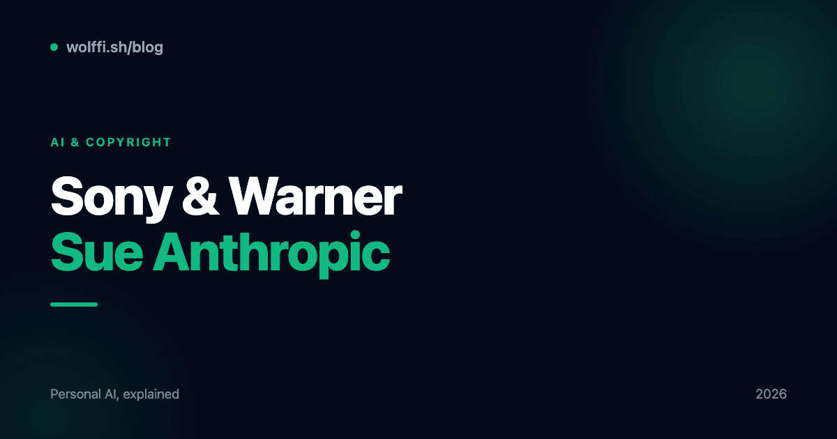 Sony & Warner Sue Anthropic: What It Means for AI